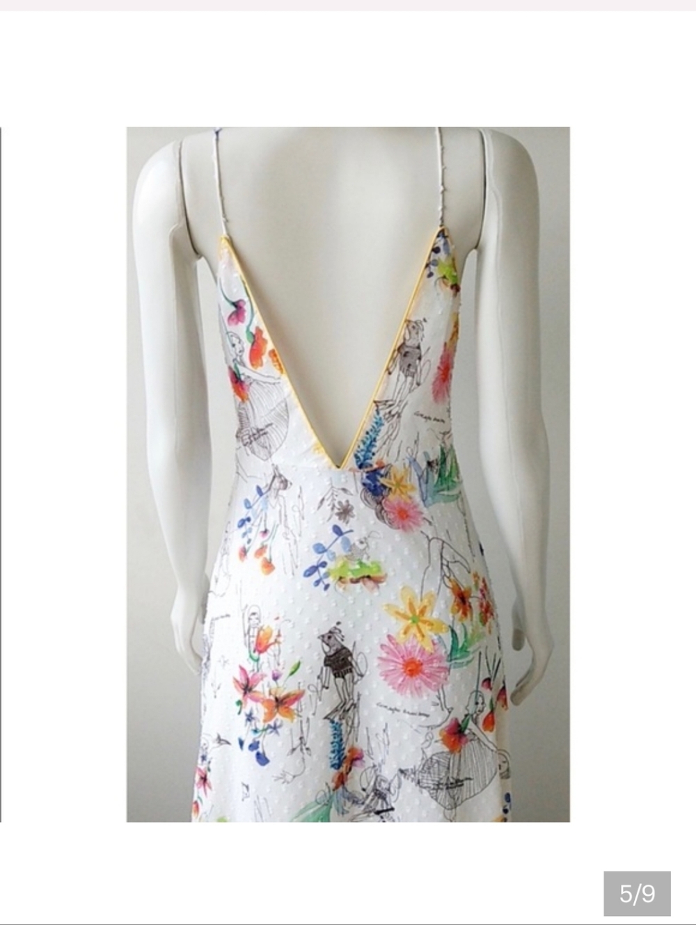 FARM Rio White Floral V-Neck Maxi Dress - Picture 5 of 5